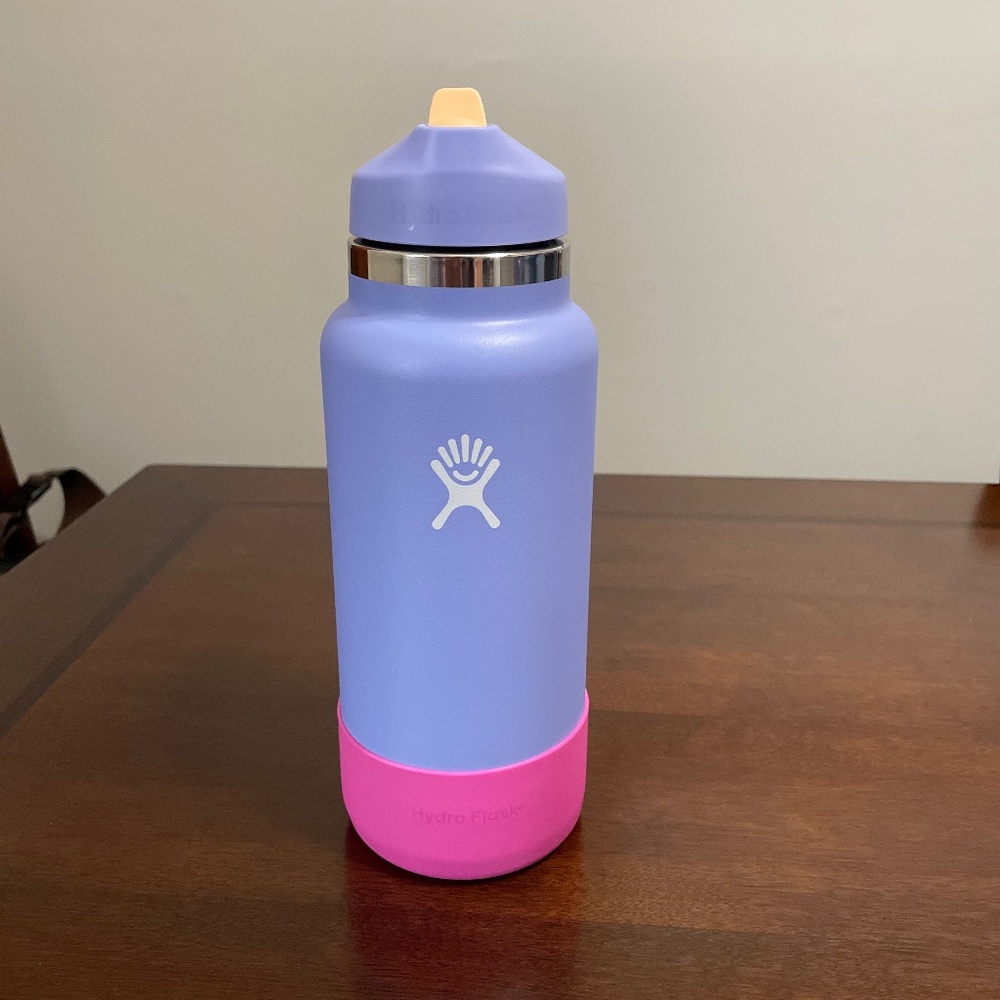 *Special Edition Rare Hydro Flask Wide Mouth Flex Straw Purple Pink “Float” 32oz